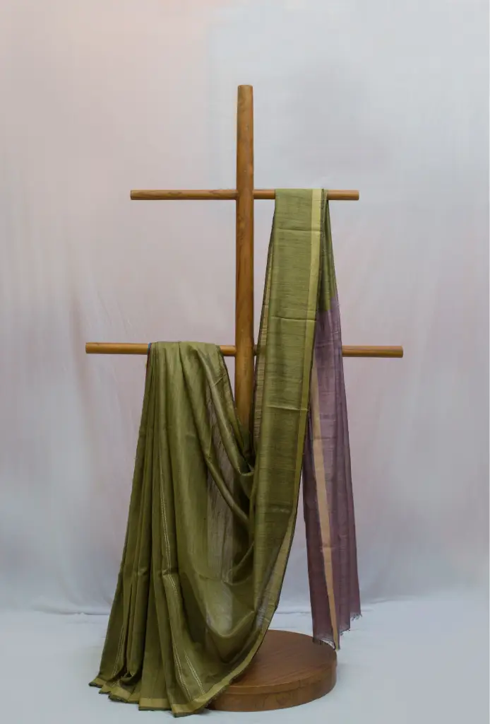 Bavan butti saree eri silk