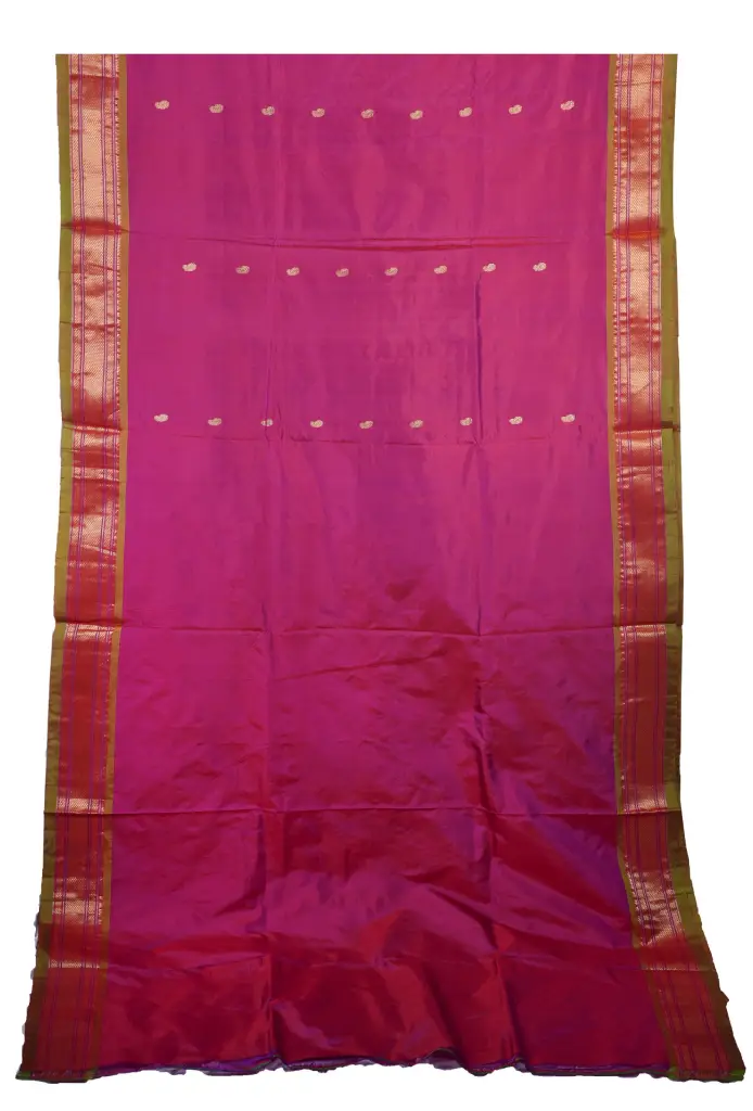 Traditional Handloom Rich Pallu Paithani - Image 2
