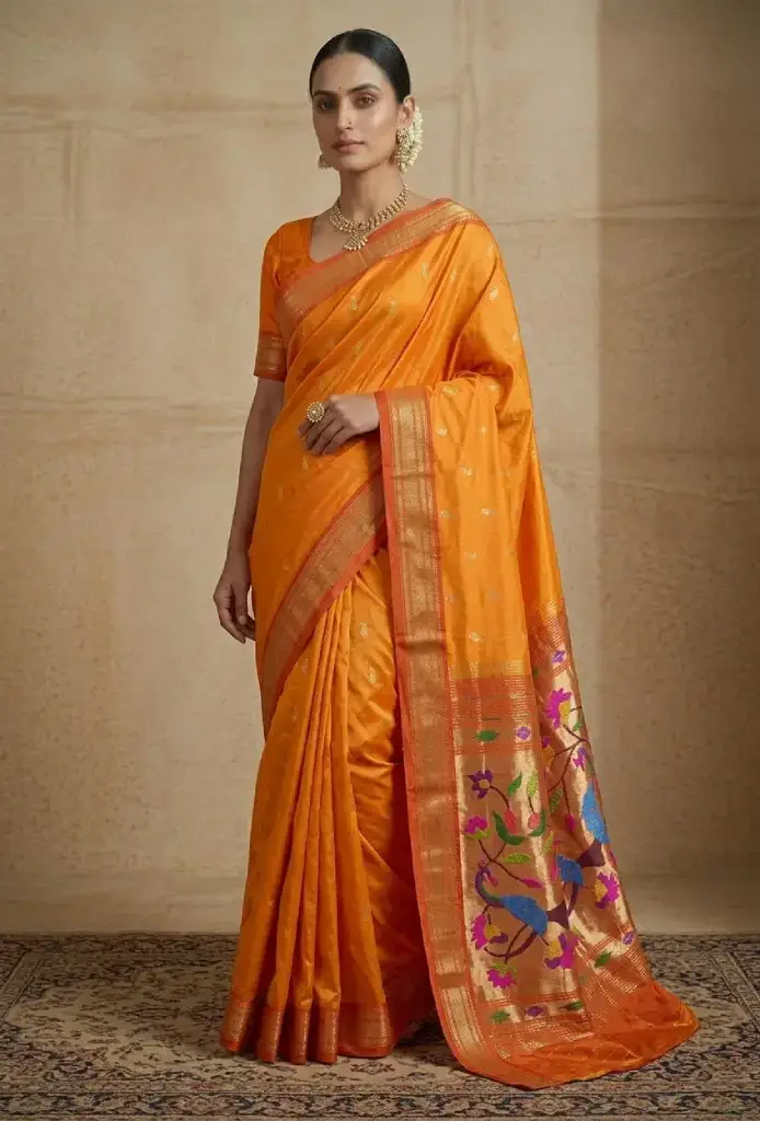 Traditional Handloom Rich Pallu Paithani