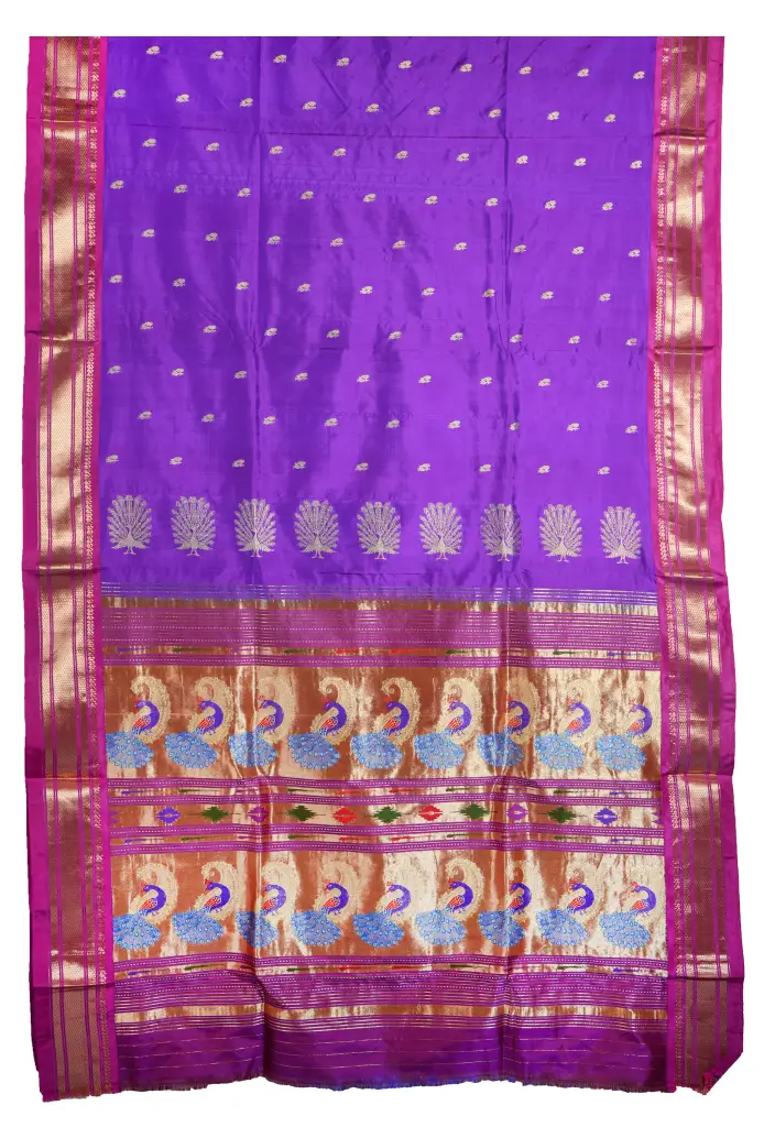 Traditional paithani nachna mora