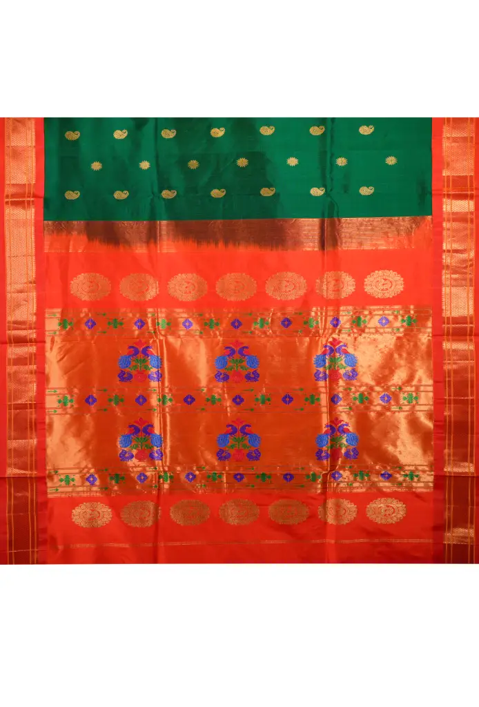 Kadiayl jacquard silk paithani saree - Image 3
